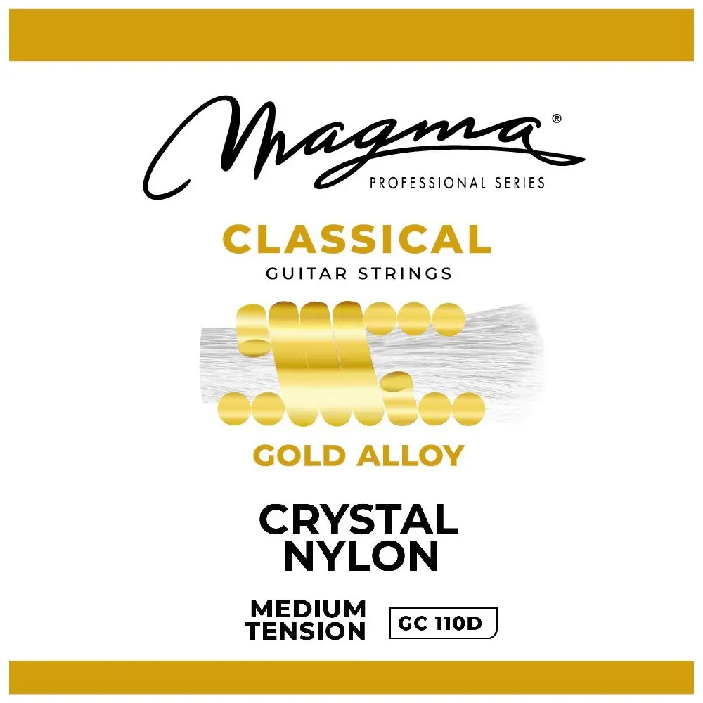 Encordado Clasica De Nylon Tension Media Gold Magma Gc110d
