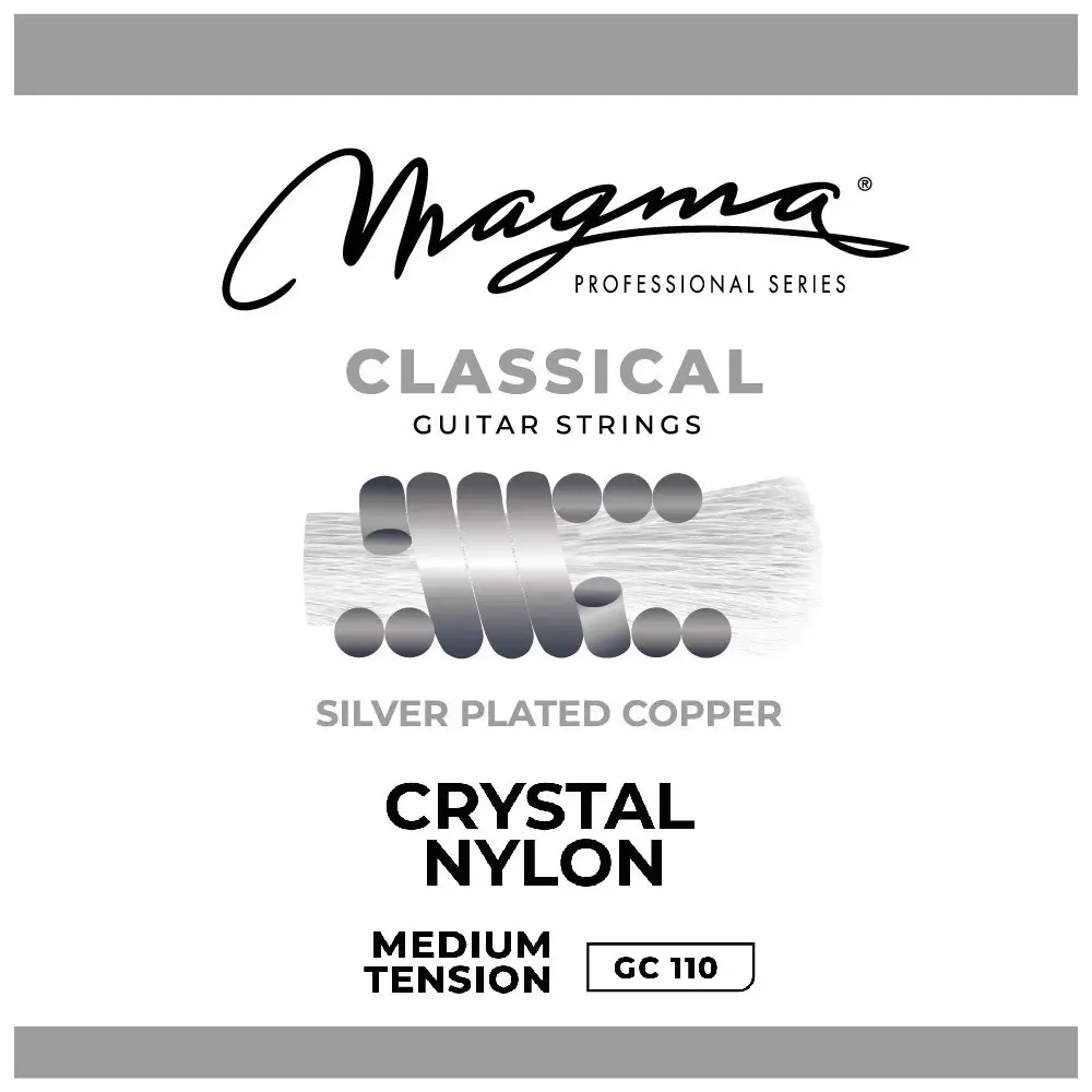 Encordado Guitarra Clásica Magma Tensión Media Plated Gc110