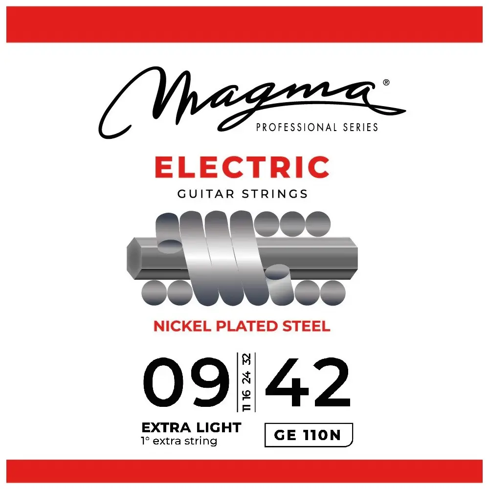 Encordado Guitarra Electrica T/extra Suave 0.9 Magma Ge110n