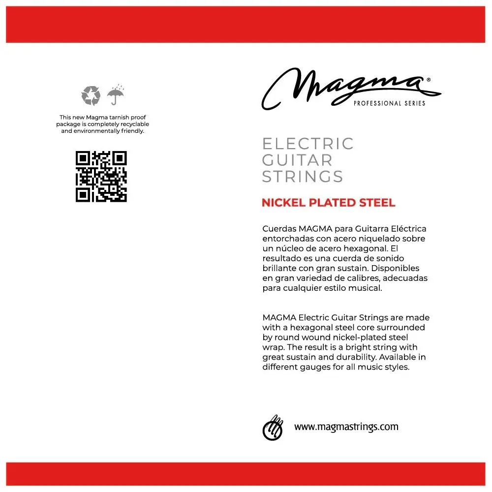 Encordado Guitarra Electrica T/extra Suave 0.9 Magma Ge110n