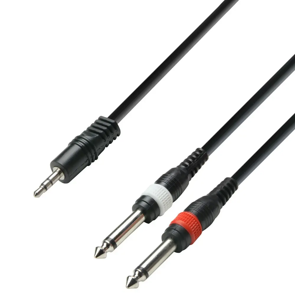 Cable Microfono Mini Y Plug 3 Metros Adam Hall 3YWPP0300