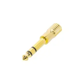 Adaptador Hembra Miniplug a Macho Plug Adam Hall 4AMF3JM3GOLD
