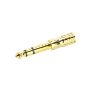 Adaptador Hembra Miniplug a Macho Plug Adam Hall 4AMF3JM3GOLD