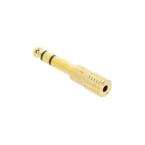 Adaptador Hembra Miniplug a Macho Plug Adam Hall 4AMF3JM3GOLD