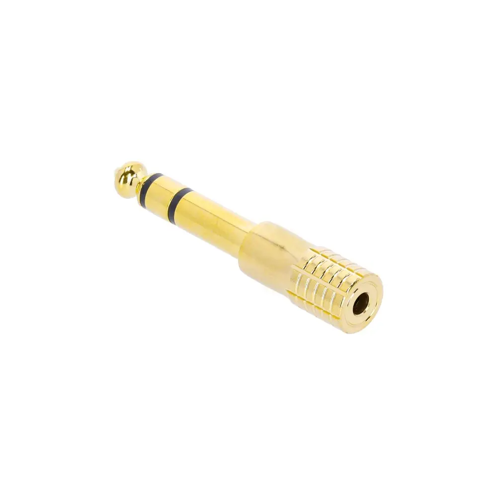 Adaptador Hembra Miniplug a Macho Plug Adam Hall 4AMF3JM3GOLD