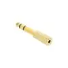 Adaptador Hembra Miniplug a Macho Plug Adam Hall 4AMF3JM3GOLD