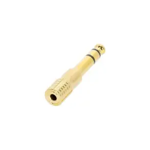 Adaptador Hembra Miniplug a Macho Plug Adam Hall 4AMF3JM3GOLD