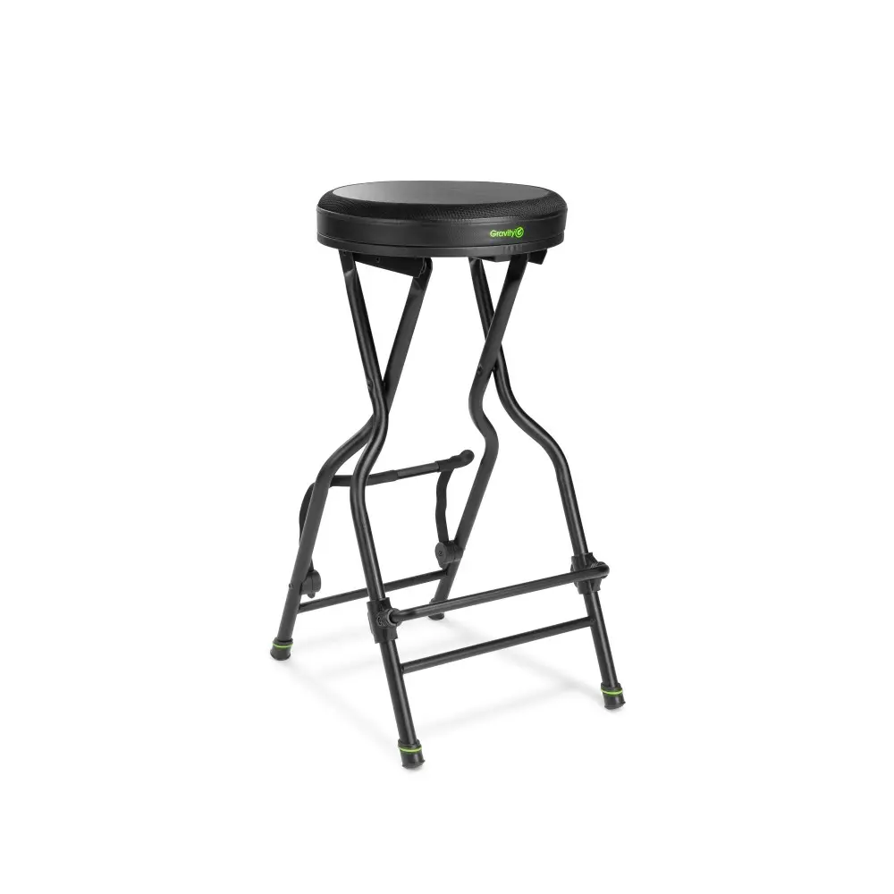 Banqueta alta Plegable Con Soporte de guitarra Gravity FGSEAT1