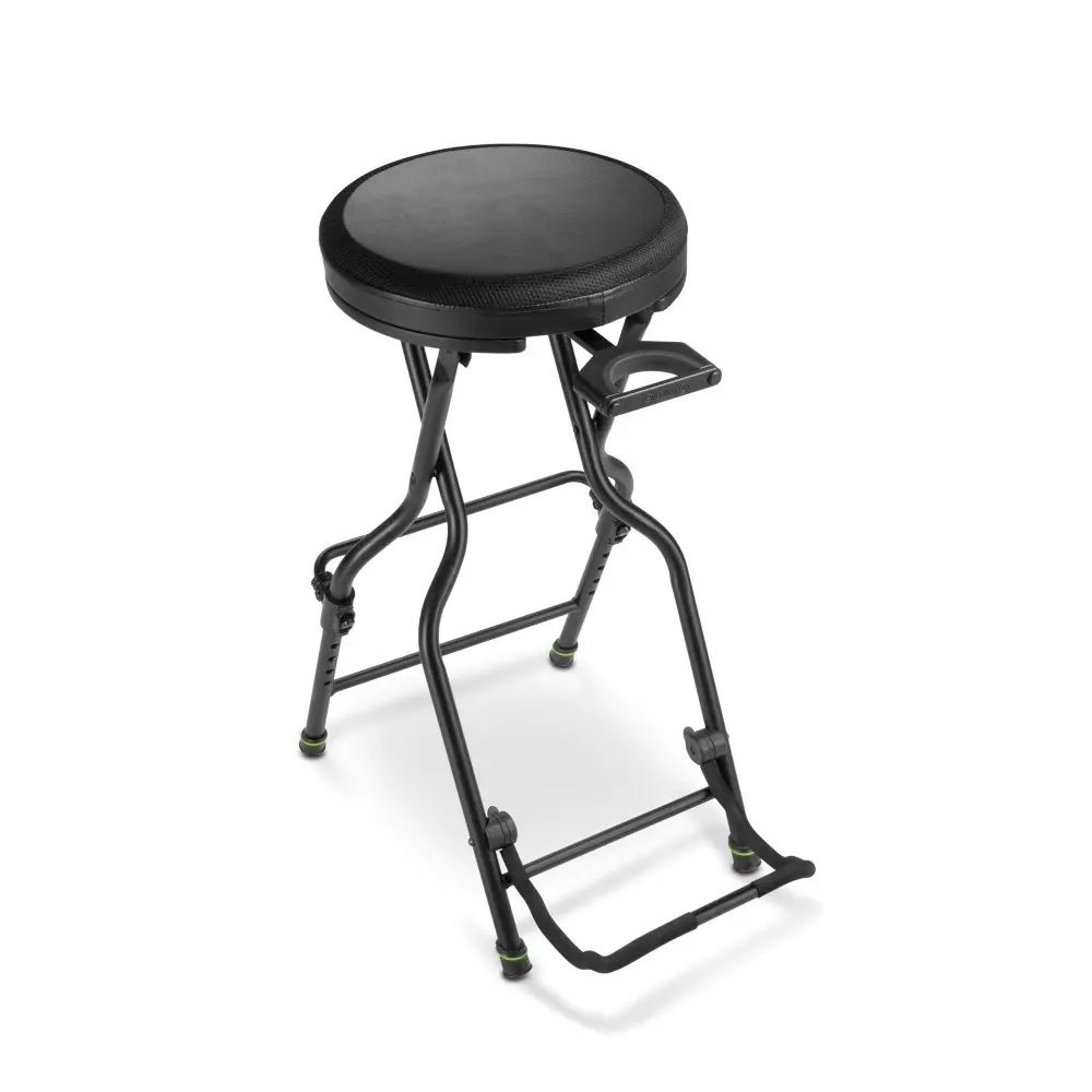 Banqueta alta Plegable Con Soporte de guitarra Gravity FGSEAT1
