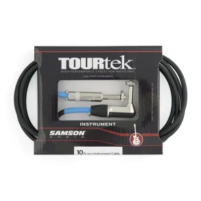 Cable Plug para instrumento (recto- angular) Samson TIL10 3.3mts. plug recto-angular