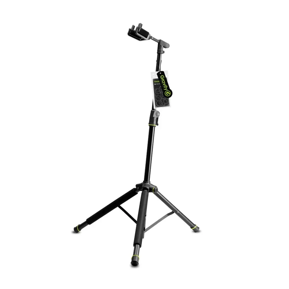Soporte de Guitarra o bajo con cuello Gravity GS01NHB Con Traba Automatica