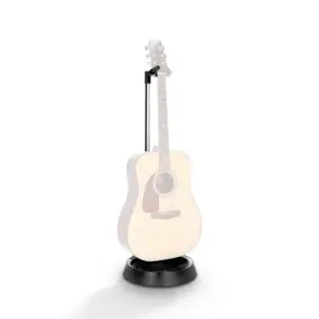 Soporte de Guitarra o bajo universal con Luz Led Gravity GSLS01NHB con cuello y cierre automatico