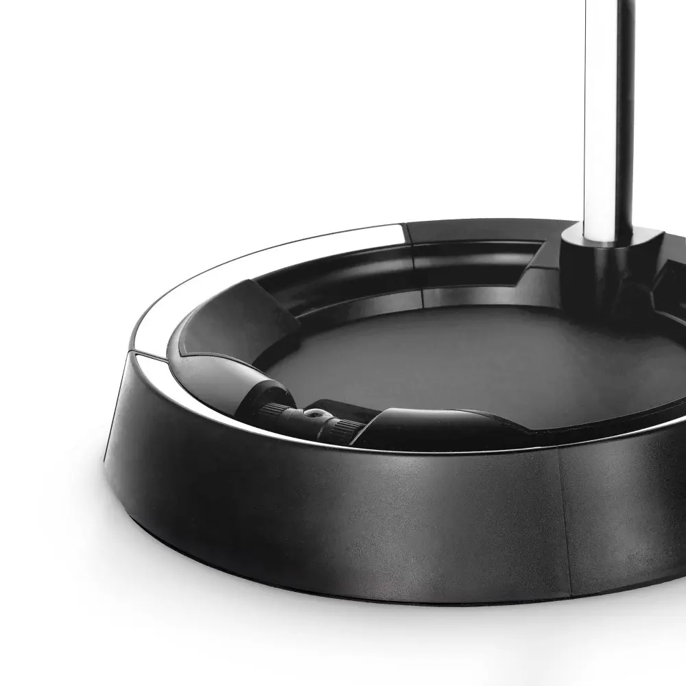 Soporte de Guitarra o bajo universal con Luz Led Gravity GSLS01NHB con cuello y cierre automatico