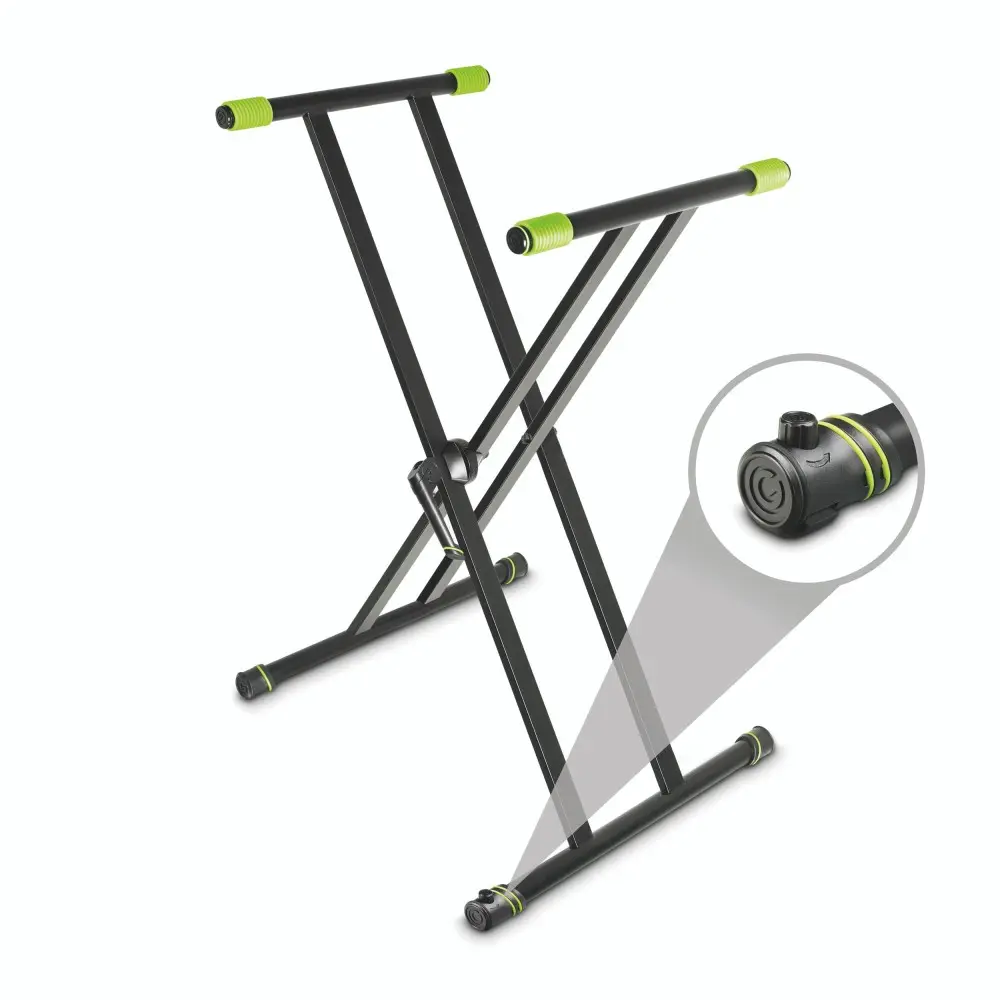Soporte Tijera Multiproposito mesa de 48x100 cm Gravity KSX2RD ideal DJ mixer teclado