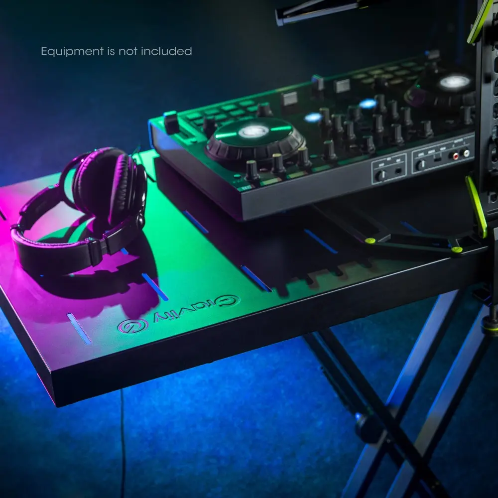 Soporte Tijera Multiproposito mesa de 48x100 cm Gravity KSX2RD ideal DJ mixer teclado