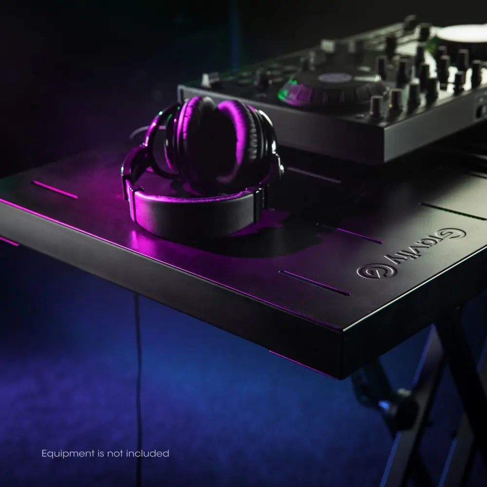 Soporte Tijera Multiproposito mesa de 48x100 cm Gravity KSX2RD ideal DJ mixer teclado