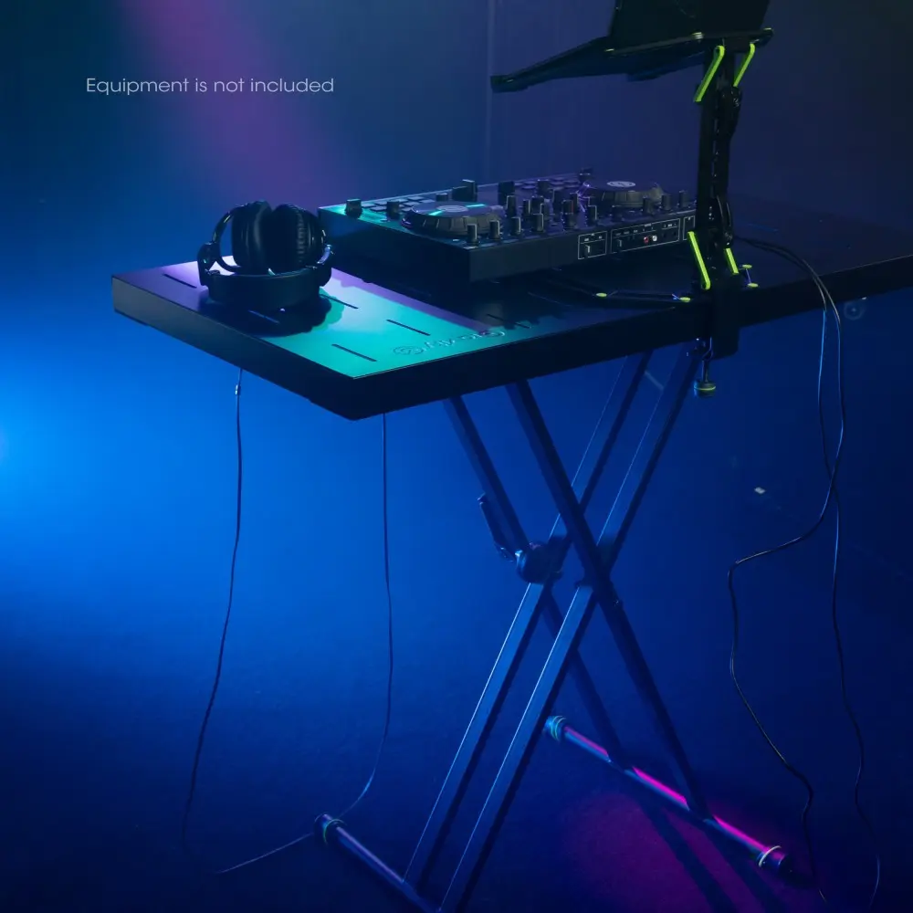 Soporte Tijera Multiproposito mesa de 48x100 cm Gravity KSX2RD ideal DJ mixer teclado
