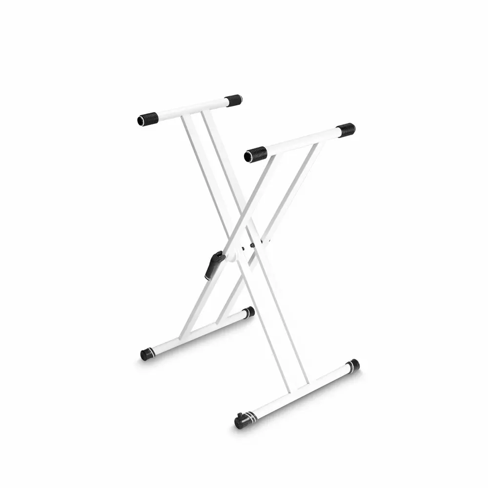 Soporte tijera doblr para piano o teclado Blanco Gravity KSX2W soporta 65 kg