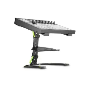 Soporte de Notebook y Controlador DJ Gravity LTS01B plegable con bandeja extra