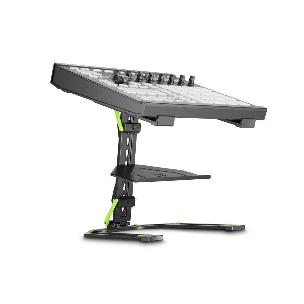Soporte de Notebook y Controlador DJ Gravity LTS01B plegable con bandeja extra