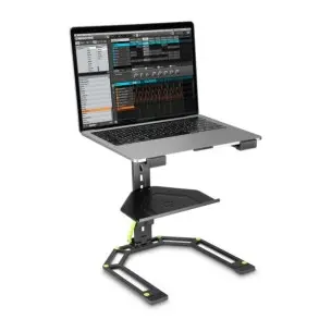 Soporte de Notebook y Controlador DJ Gravity LTS01B plegable con bandeja extra