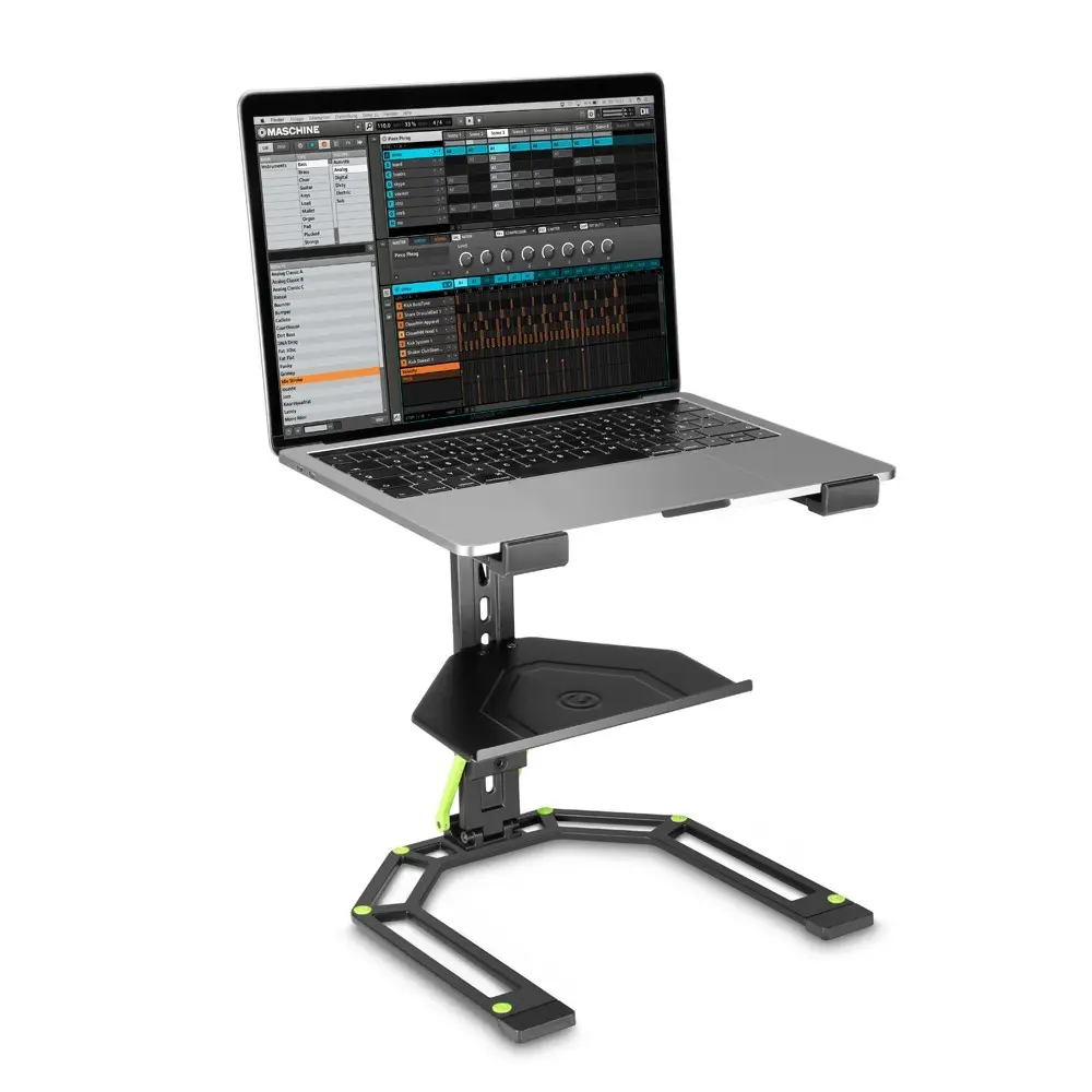 Soporte de Notebook y Controlador DJ Gravity LTS01B plegable con bandeja extra