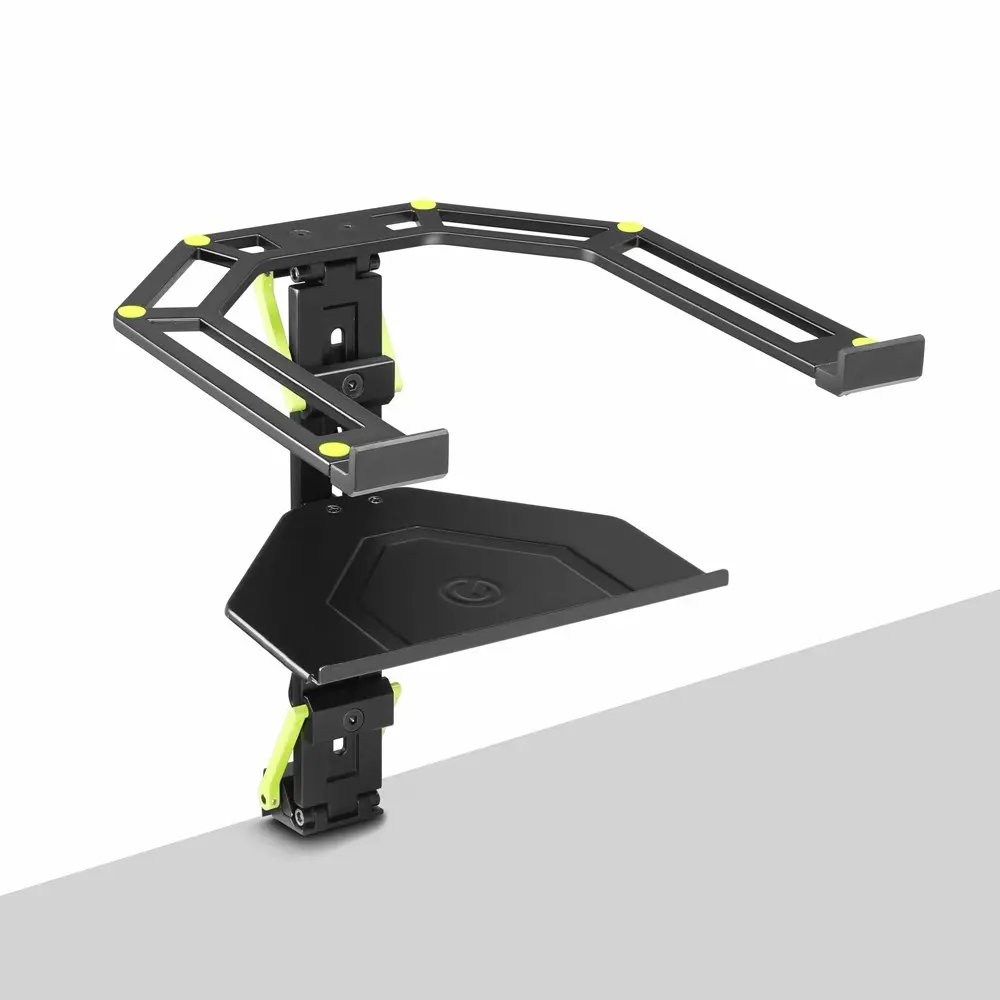 Soporte de Notebook y Controlador DJ Gravity LTS01B plegable con bandeja extra