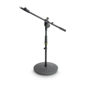 Soporte de Microfono Tipo Boom Corto Gravity MS2222B con base redonda pesada y ajuste telescopico