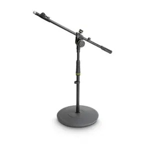 Soporte de Microfono Tipo Boom Corto Gravity MS2222B con base redonda pesada y ajuste telescopico