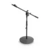 Soporte de Microfono Tipo Boom Corto Gravity MS2222B con base redonda pesada y ajuste telescopico