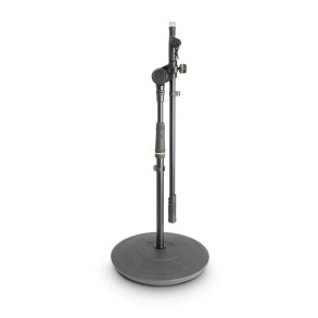 Soporte de Microfono Tipo Boom Corto Gravity MS2222B con base redonda pesada y ajuste telescopico