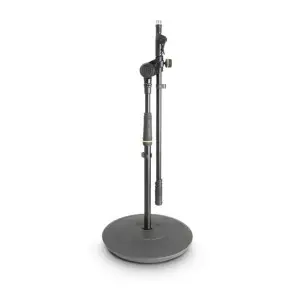 Soporte de Microfono Tipo Boom Corto Gravity MS2222B con base redonda pesada y ajuste telescopico