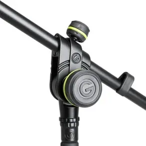 Soporte de Microfono Tipo Boom Corto Gravity MS2222B con base redonda pesada y ajuste telescopico