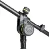 Soporte de Microfono Tipo Boom Corto Gravity MS2222B con base redonda pesada y ajuste telescopico