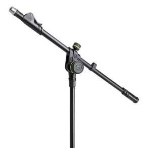 Soporte de Microfono Tipo Boom Corto Gravity MS2222B con base redonda pesada y ajuste telescopico