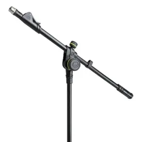 Soporte de Microfono Tipo Boom Corto Gravity MS2222B con base redonda pesada y ajuste telescopico