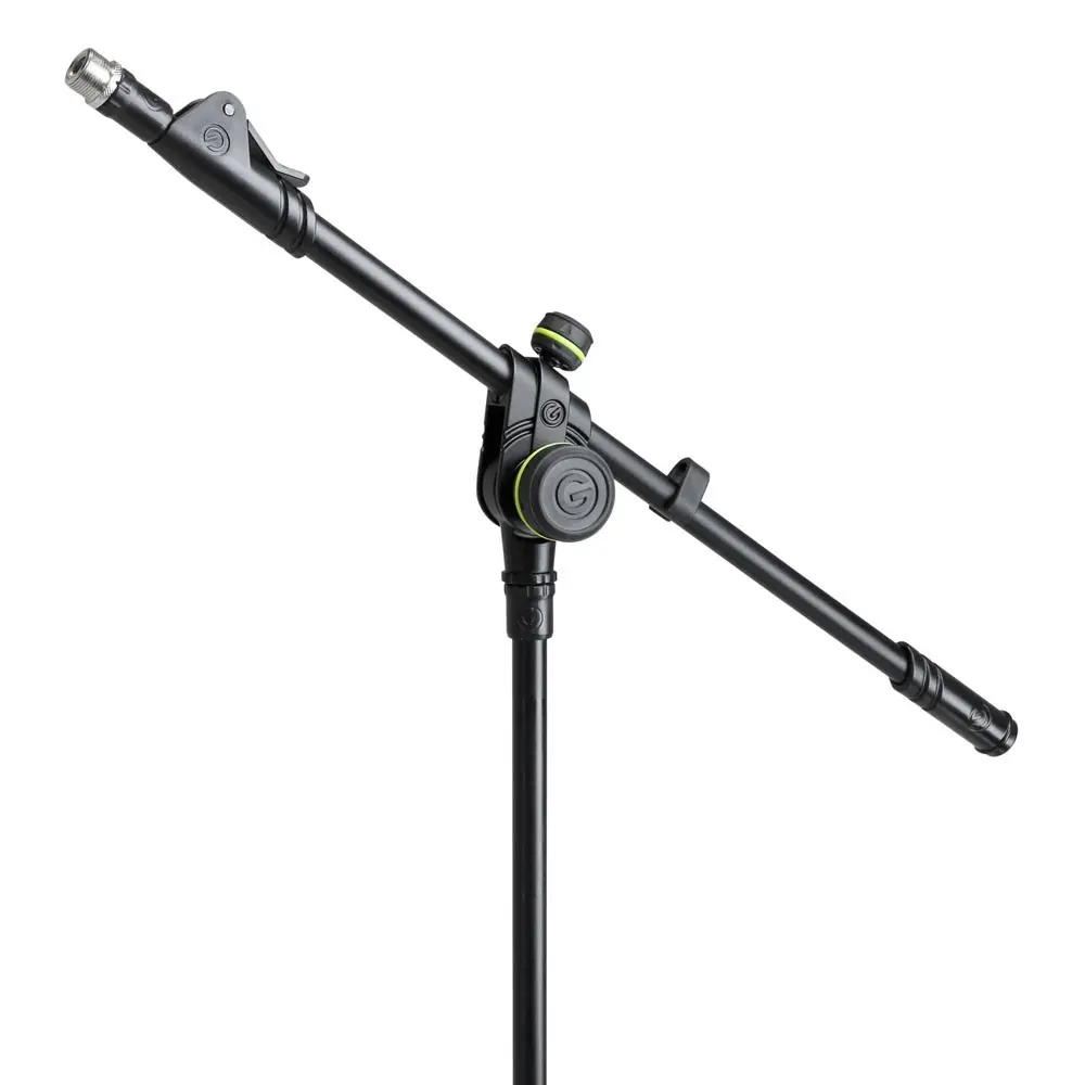 Soporte de Microfono Tipo Boom Corto Gravity MS2222B con base redonda pesada y ajuste telescopico