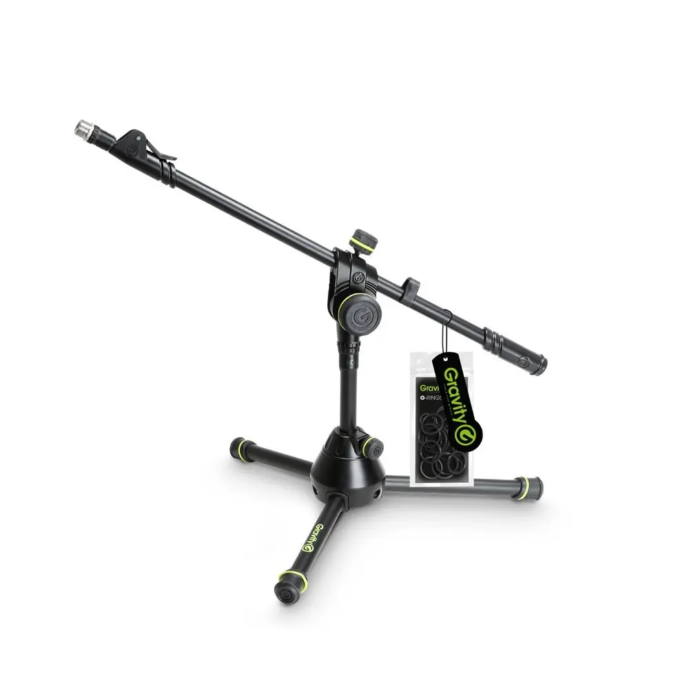 Soporte de Microfono Tipo Boom extra Corto Gravity MS3122HDB con ajuste telescopico