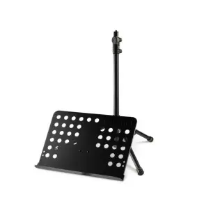 Atril De Director de 3 Tramos Plegable Gravity NS411 Negro