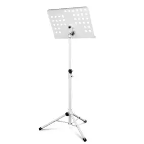 Atril De Director de 3 Tramos Plegable Gravity NS411W Blanco