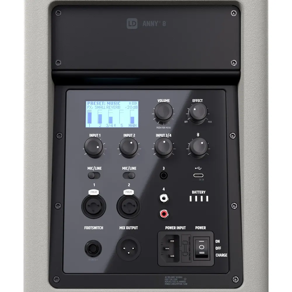 Sistema PA Portatil de 8" Gris LD Systems ANNY8G
