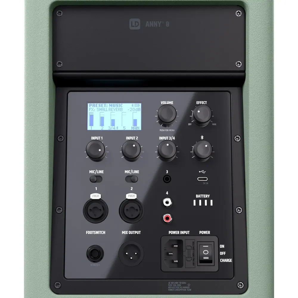 Sistema PA Portatil de 8" Verde LD Systems ANNY8GN