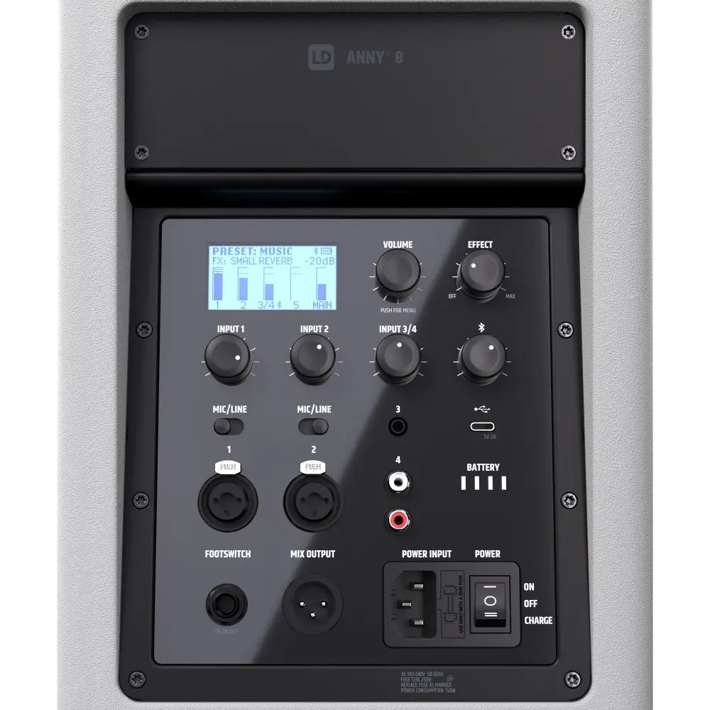 Sistema PA Portatil de 8" LD Systems ANNY8W