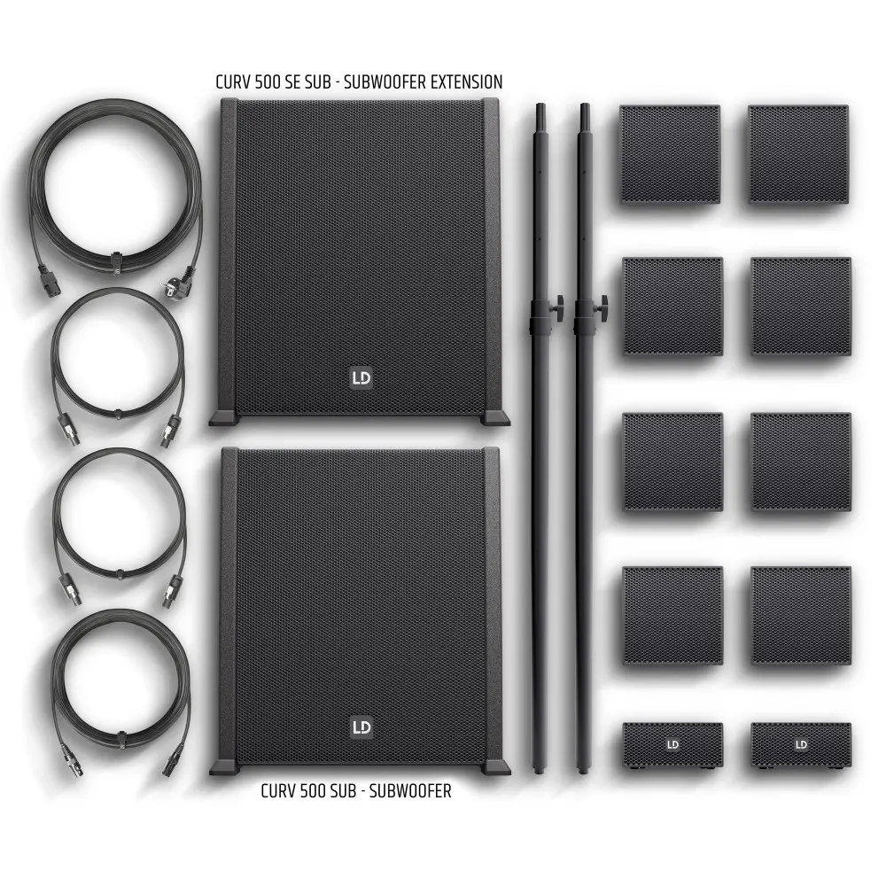 Sistema PA de 920W de 4" LD Systems CURV500PS