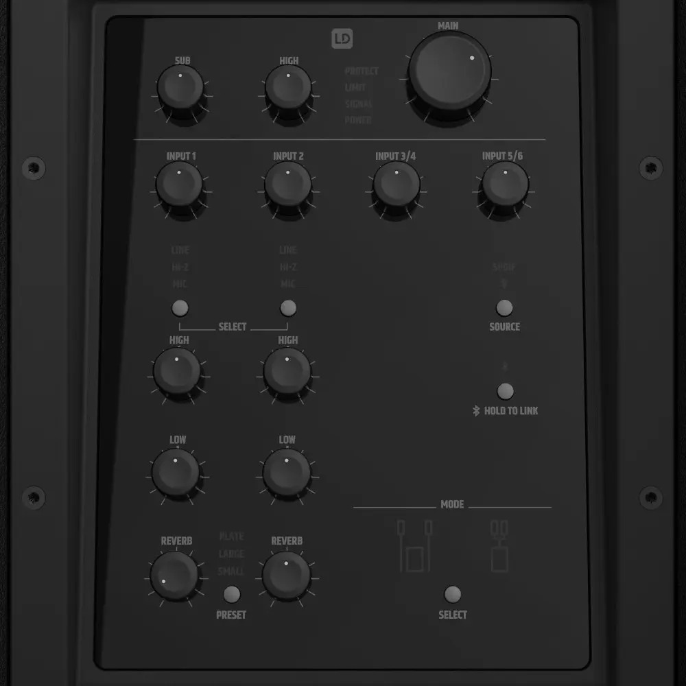 Sistema PA 2.1 2x18" de 2000W LD Systems DAVE18G4X