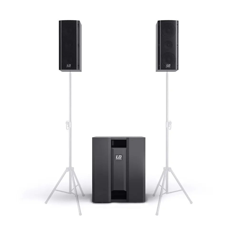 Sistema PA 2.1 de 2x4" 350W LD Systems DAVE8ROADIE