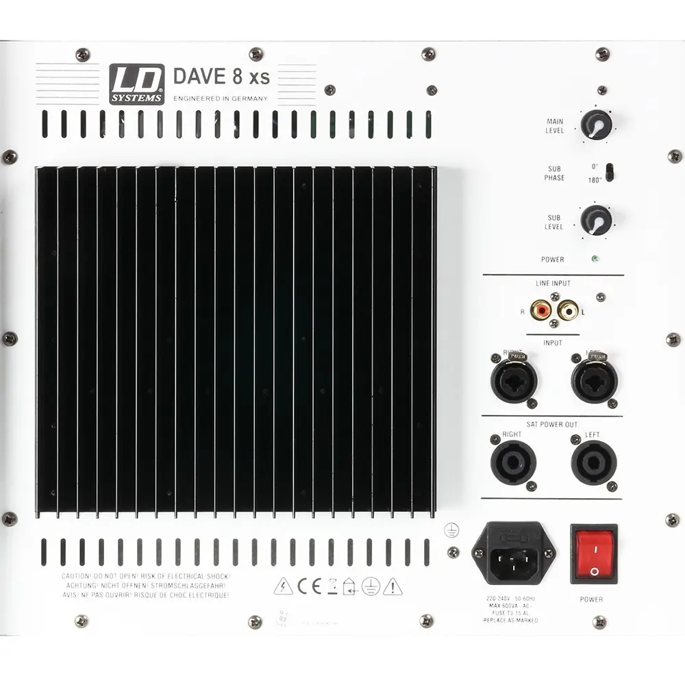 Sistema PA 2.1 de 2x4" 350W LD Systems DAVE8XSW