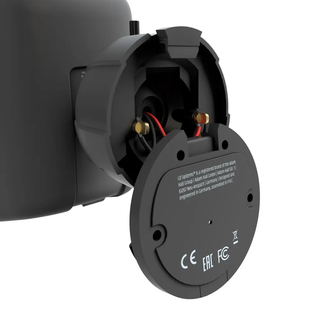 Bafles Interior Exterior 3" 60W 16 Ohms LD Systems DQOR3TB 70-100V