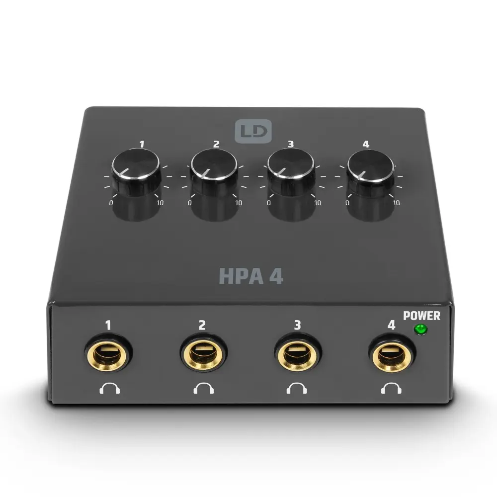 Amplificador de Auriculares de 4 Canales LD Systems HPA4
