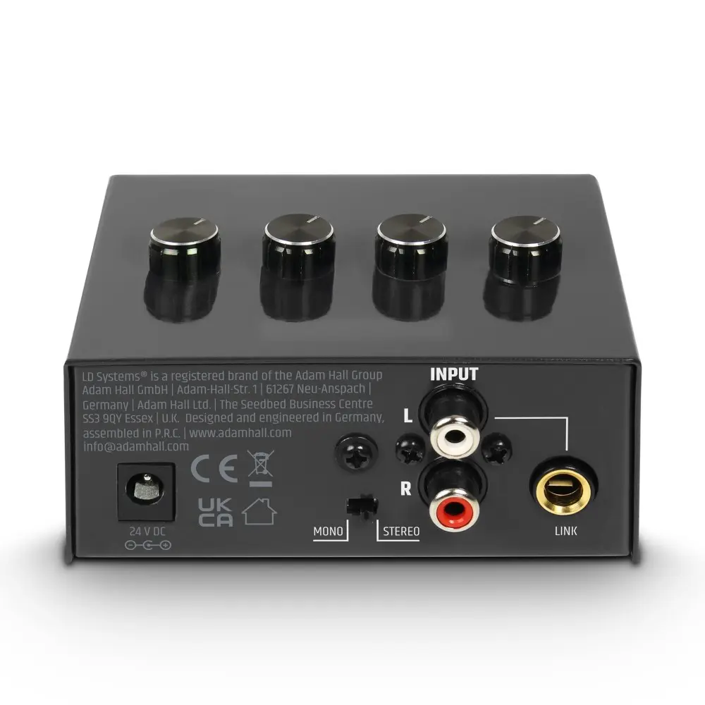 Amplificador de Auriculares de 4 Canales LD Systems HPA4